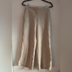 Zara Beige Wide Leg Trousers